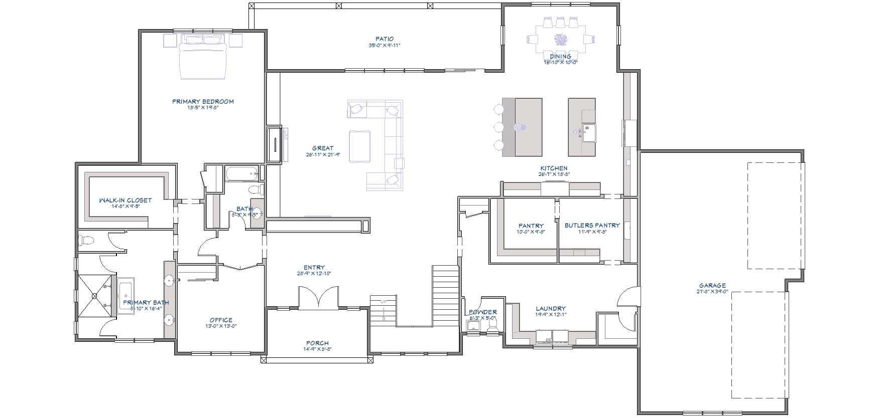 Featured OchoWorks Designs residential floor plan